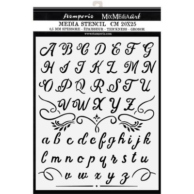 Stamperia Calligraphy Stencil - Alphabet